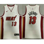 Men's Miami Heat #13 Bam Adebayo White 2020 Nike Swingman Stitched NBA Jersey
