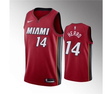Men's Miami Heat #14 Tyler Herro 2019-20 Statement Rookie Jersey Red