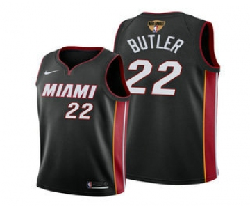 Men's Miami Heat #22 Jimmy Butler Black 2020 Finals Bound Association Edition Stitched NBA Jersey