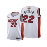 Men's Miami Heat #22 Jimmy Butler White 2020 Finals Bound Association Edition Stitched NBA Jersey