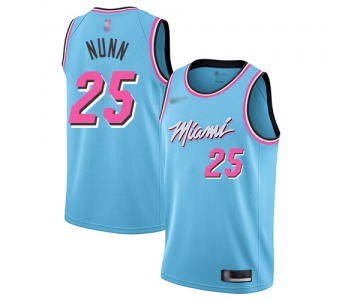 Men's Miami Heat #25 Kendrick Nunn Blue Basketball Swingman City Edition 2019-20 Jersey