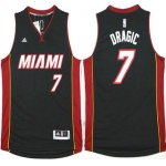 Men's Miami Heat #7 Goran Dragic Revolution 30 Swingman 2014 New Black Jersey