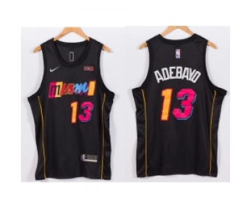 Men's Nike Miami Heat #13 Bam Adebayo NBA Swingman 2021 New City Edition Jersey