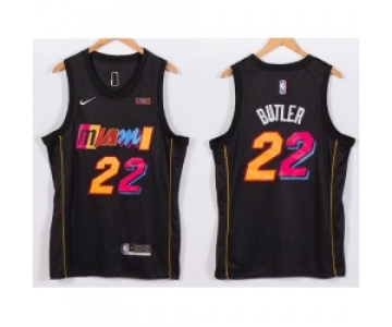 Men's Nike Miami Heat #22 Jimmy Butler NBA Swingman 2021 New City Edition Jersey