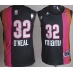 Miami Floridians #32 Shaquille O'neal ABA Hardwood Classic Swingman Black Jersey