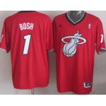 Miami Heat #1 Chris Bosh Revolution 30 Swingman 2013 Christmas Day Red Jersey