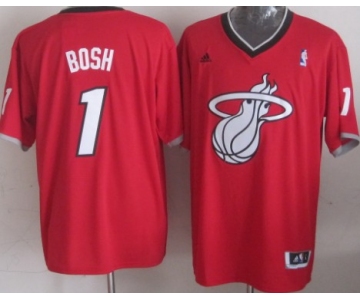 Miami Heat #1 Chris Bosh Revolution 30 Swingman 2013 Christmas Day Red Jersey