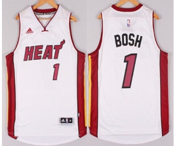 Miami Heat #1 Chris Bosh Revolution 30 Swingman 2014 New White Jersey