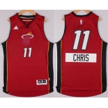 Miami Heat #11 Chris Andersen Revolution 30 Swingman 2014 Christmas Day Red Jersey