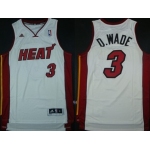 Miami Heat #3 D.Wade Revolution 30 Swingman White Jersey