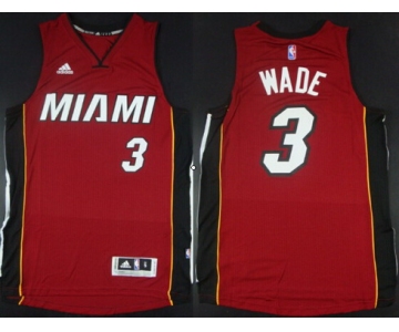 Miami Heat #3 Dwyane Wade Revolution 30 Swingman 2014 New Red Jersey