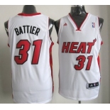 Miami Heat #31 Shane Battier Revolution 30 Swingman White Jersey