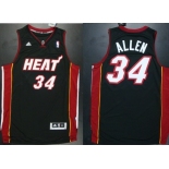 Miami Heat #34 Ray Allen Revolution 30 Swingman Black Jersey