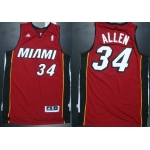 Miami Heat #34 Ray Allen Revolution 30 Swingman Red Jersey