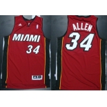 Miami Heat #34 Ray Allen Revolution 30 Swingman Red Jersey