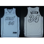 Miami Heat #34 Ray Allen Revolution 30 Swingman White Big Color Jersey