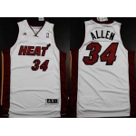 Miami Heat #34 Ray Allen Revolution 30 Swingman White Jersey