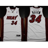 Miami Heat #34 Ray Allen Revolution 30 Swingman White Jersey