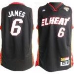 Miami Heat #6 LeBron James Latin Nights Revolution 30 Swingman Black Jersey