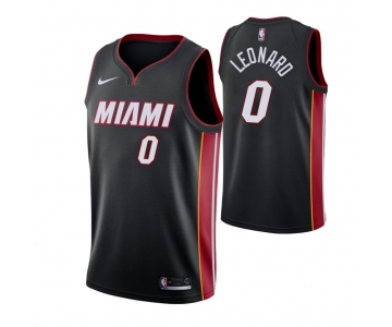 Nike Heat #0 Meyers Leonard Icon Edition Men's Black NBA Jersey