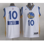 Golden State Warriors #10 David Lee Revolution 30 Swingman 2014 Christmas Day White Jersey