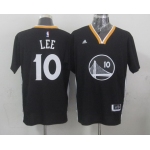 Golden State Warriors #10 David Lee Revolution 30 Swingman 2014 New Black Short-Sleeved Jersey