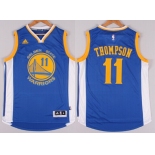 Golden State Warriors #11 Klay Thompson Revolution 30 Swingman 2014 New Blue Jersey