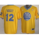 Golden State Warriors #12 Andrew Bogut Revolution 30 Swingman 2013 Christmas Day Yellow Jersey