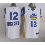 Golden State Warriors #12 Andrew Bogut Revolution 30 Swingman 2014 Christmas Day White Jersey