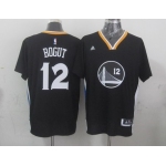 Golden State Warriors #12 Andrew Bogut Revolution 30 Swingman 2014 New Black Short-Sleeved Jersey