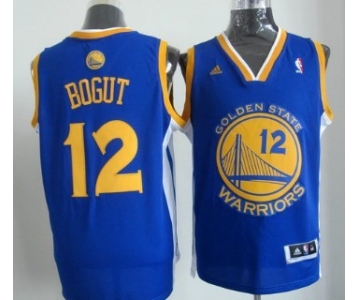 Golden State Warriors #12 Andrew Bogut Revolution 30 Swingman Blue Jersey