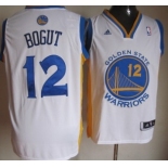 Golden State Warriors #12 Andrew Bogut Revolution 30 Swingman White Jersey