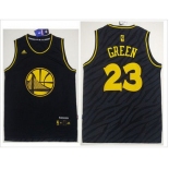 Golden State Warriors #23 Draymond Green Black Precious Metals Fashion Stitched NBA Jersey