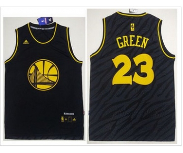 Golden State Warriors #23 Draymond Green Black Precious Metals Fashion Stitched NBA Jersey