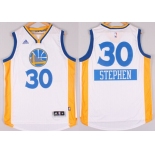 Golden State Warriors #30 Stephen Curry Revolution 30 Swingman 2014 Christmas Day White Jersey