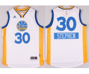 Golden State Warriors #30 Stephen Curry Revolution 30 Swingman 2014 Christmas Day White Jersey