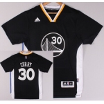 Golden State Warriors #30 Stephen Curry Revolution 30 Swingman 2014 New Black Short-Sleeved Jersey