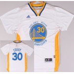 Golden State Warriors #30 Stephen Curry Revolution 30 Swingman 2014 New White Short-Sleeved Jersey