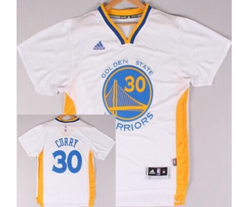 Golden State Warriors #30 Stephen Curry Revolution 30 Swingman 2014 New White Short-Sleeved Jersey