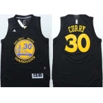 Golden State Warriors #30 Stephen Curry Revolution 30 Swingman All Black Jersey