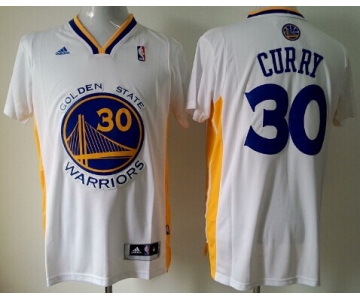 Golden State Warriors #30 Stephen Curry Revolution 30 Swingman White Short-Sleeved Jersey