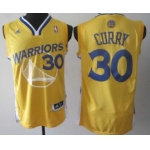 Golden State Warriors #30 Stephen Curry Revolution 30 Swingman Yellow Jersey