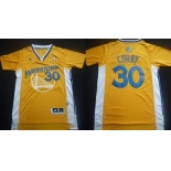 Golden State Warriors #30 Stephen Curry Revolution 30 Swingman Yellow Short-Sleeved Jersey