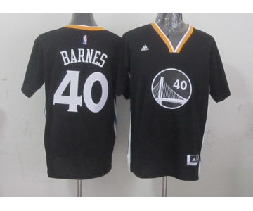 Golden State Warriors #40 Harrison Barnes Revolution 30 Swingman 2014 New Black Short-Sleeved Jersey