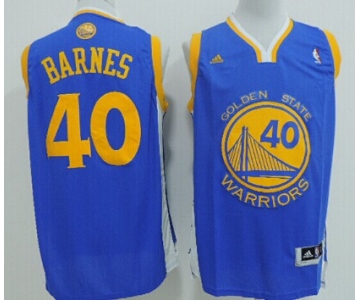 Golden State Warriors #40 Harrison Barnes Revolution 30 Swingman Blue Jersey