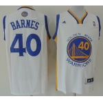 Golden State Warriors #40 Harrison Barnes Revolution 30 Swingman White Jersey