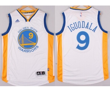 Golden State Warriors #9 Andre Iguodala Revolution 30 Swingman 2014 New White Jersey