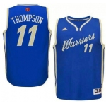 Men's Golden State Warriors #11 Klay Thompson Revolution 30 Swingman 2015 Christmas Day Blue Jersey