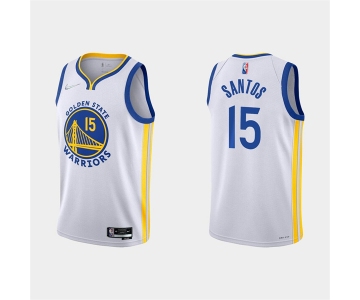 Men's Golden State Warriors #15 Gui Santos 2022 White Stitched Basketball Jersey