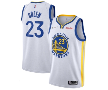 Men's Golden State Warriors #23 Draymond Green 2022 White 75th Anniversary Stitched Jersey